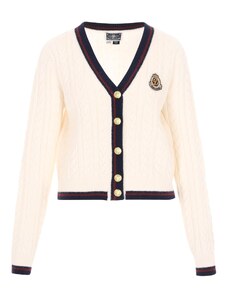 DreiMaster Maritim Kardigán fekete / piszkosfehér