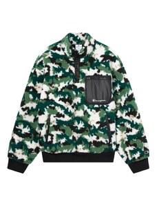 Champion Authentic Athletic Apparel Pulóver sötétzöld / fekete / fehér