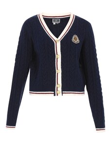 DreiMaster Maritim Kardigán sötétkék / barna / fehér