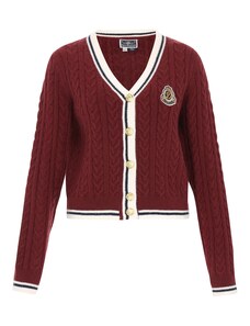 DreiMaster Maritim Kardigán bézs / sötétvörös / fekete