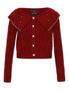 faina Kardigán burgundi vörös