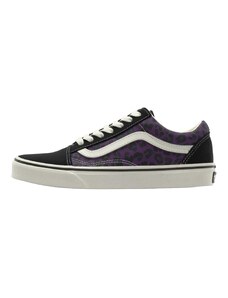VANS Rövid szárú sportcipők 'Old Skool' földi szeder / fekete / fehér