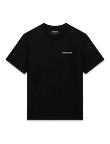 GUESS JEANS Póló fekete / fehér