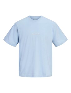 JACK & JONES Póló 'JORNorrebro' világoskék / fehér
