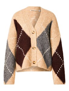 Noella Kardigán 'Laiana' homok / csokoládé / szürke melír / fehér