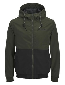 JACK & JONES Átmeneti dzseki 'JJERush' olíva / fekete
