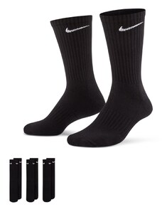 Nike Everyday Cushioned Training Crew Socks (3 Pairs) - Black