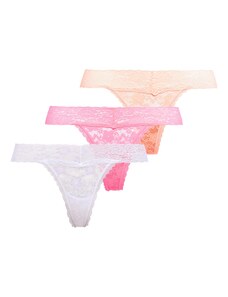 GUESS String bugyik világos narancs / rózsaszín / fehér