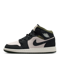 Nike Air Jordan 1 Mid Older Kids' Shoes - Brown