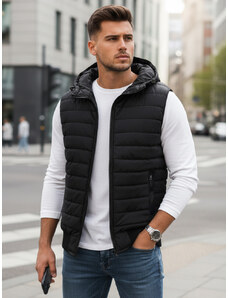 BASIC Fekete mellény kapucnival TX4235