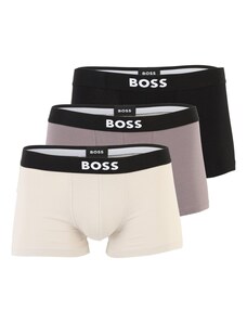BOSS Boxeralsók 'David Beckham' taupe / világosszürke / fekete / fehér