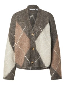 Noella Kardigán 'Laiana' szépia / világosbarna / fehér