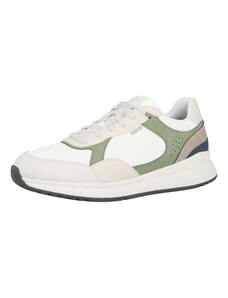 GEOX Rövid szárú sportcipők 'BRANTHON' greige / olíva / fehér / piszkosfehér