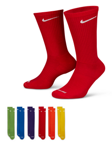 Nike Everyday Plus Cushioned Training Crew Socks (6 Pairs) - Multi-Colour