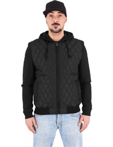UC Men Diamond Quilt blk/blk Nylon Hooded Jacket