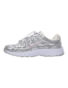 Nike Sportswear Sportcipő 'P-6000' ezüstszürke / ezüst / fehér
