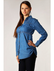 Glara Women's long sleeve jeans shirt