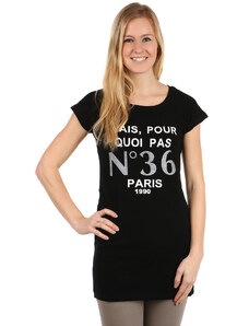 Glara Women's extended T-shirt Paris