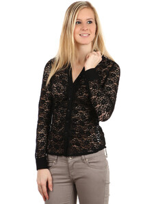 Glara Lace elegant ladies blouse with long sleeves