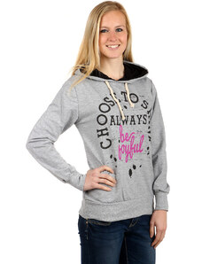 Glara Sports women's sweatshirt with hood and print