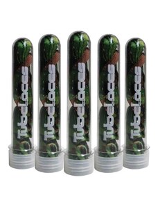 TubeLaces Special Flat 120cm green camo