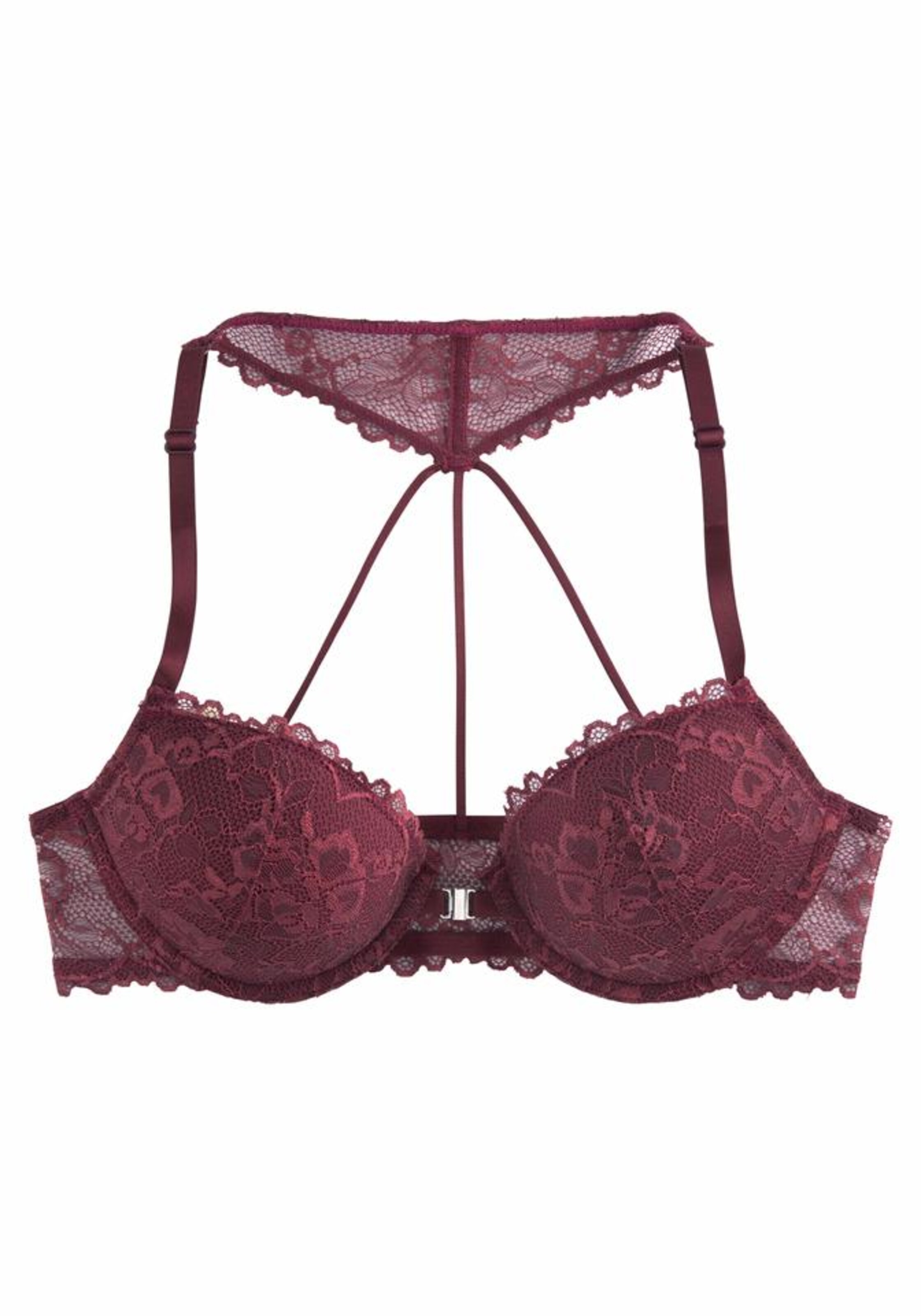 LASCANA Melltartó burgundi vörös