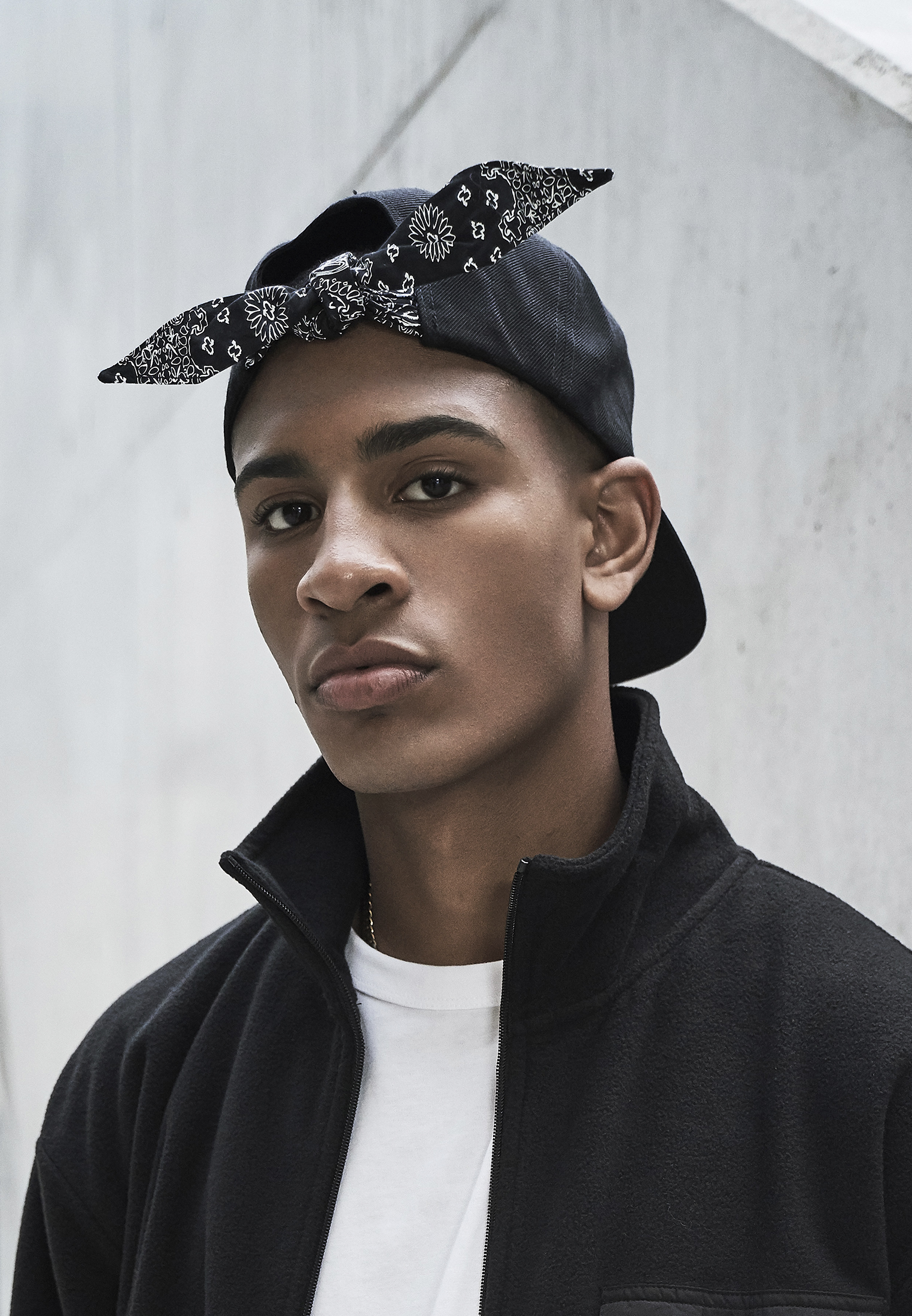 Flexfit Bandana Tie Snapback blk/blk