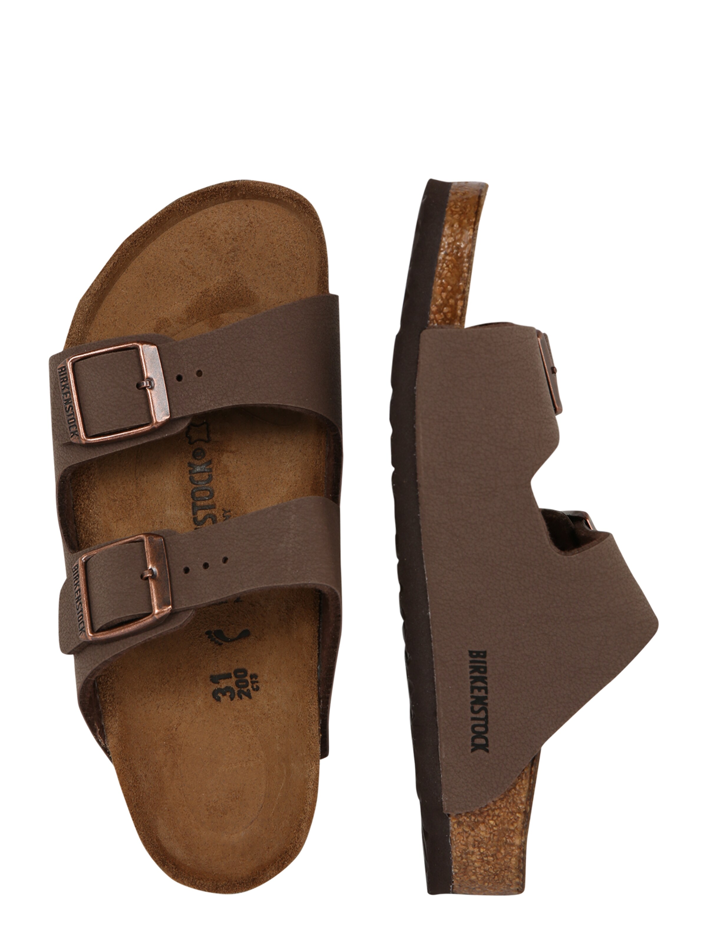 BIRKENSTOCK Nyitott cipők 'Arizona' csokoládé