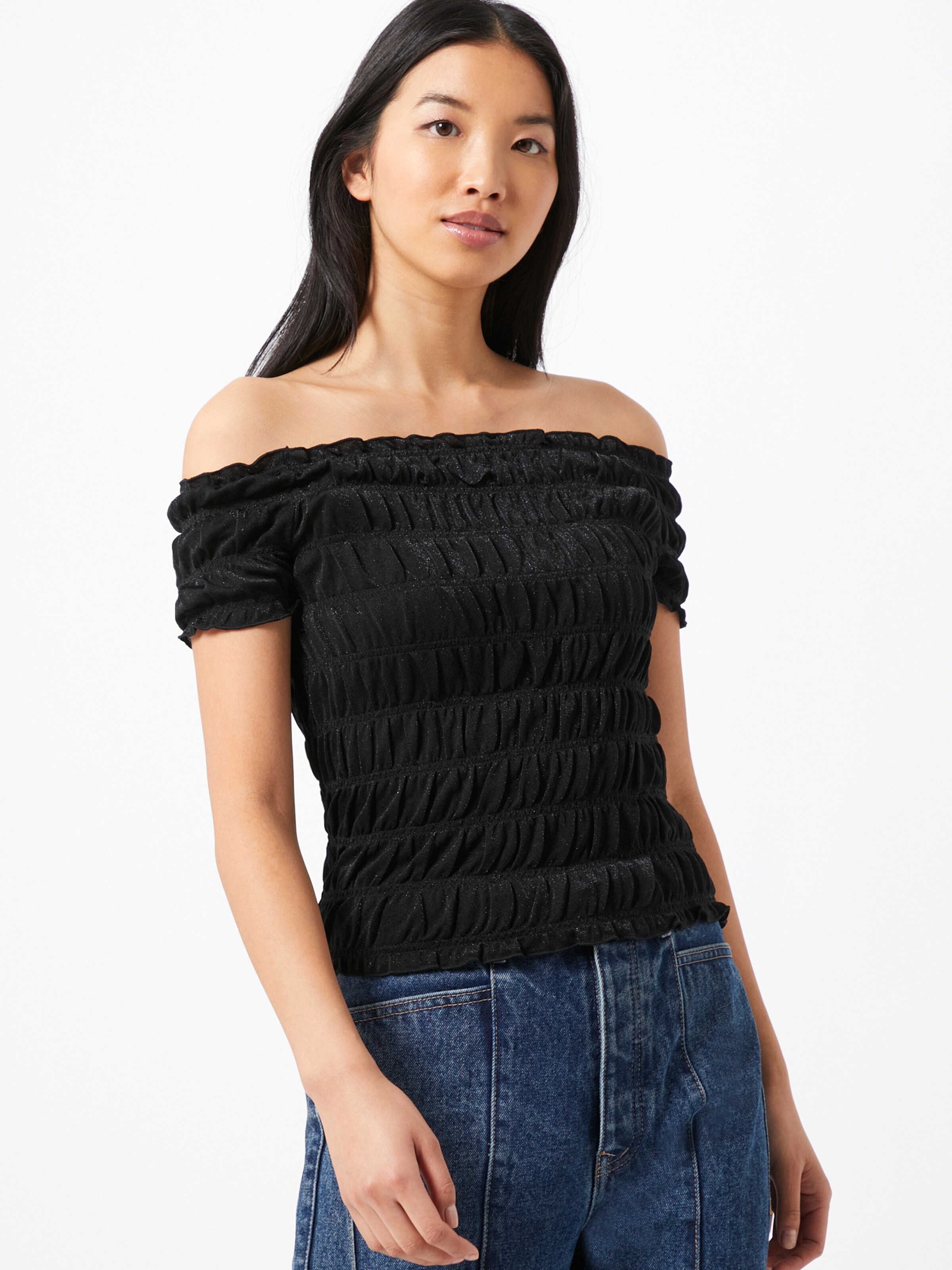 PIECES Blúz 'Djane' fekete