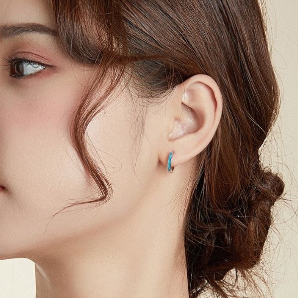 Ékszerkirály Ezüst fülbevaló, opál