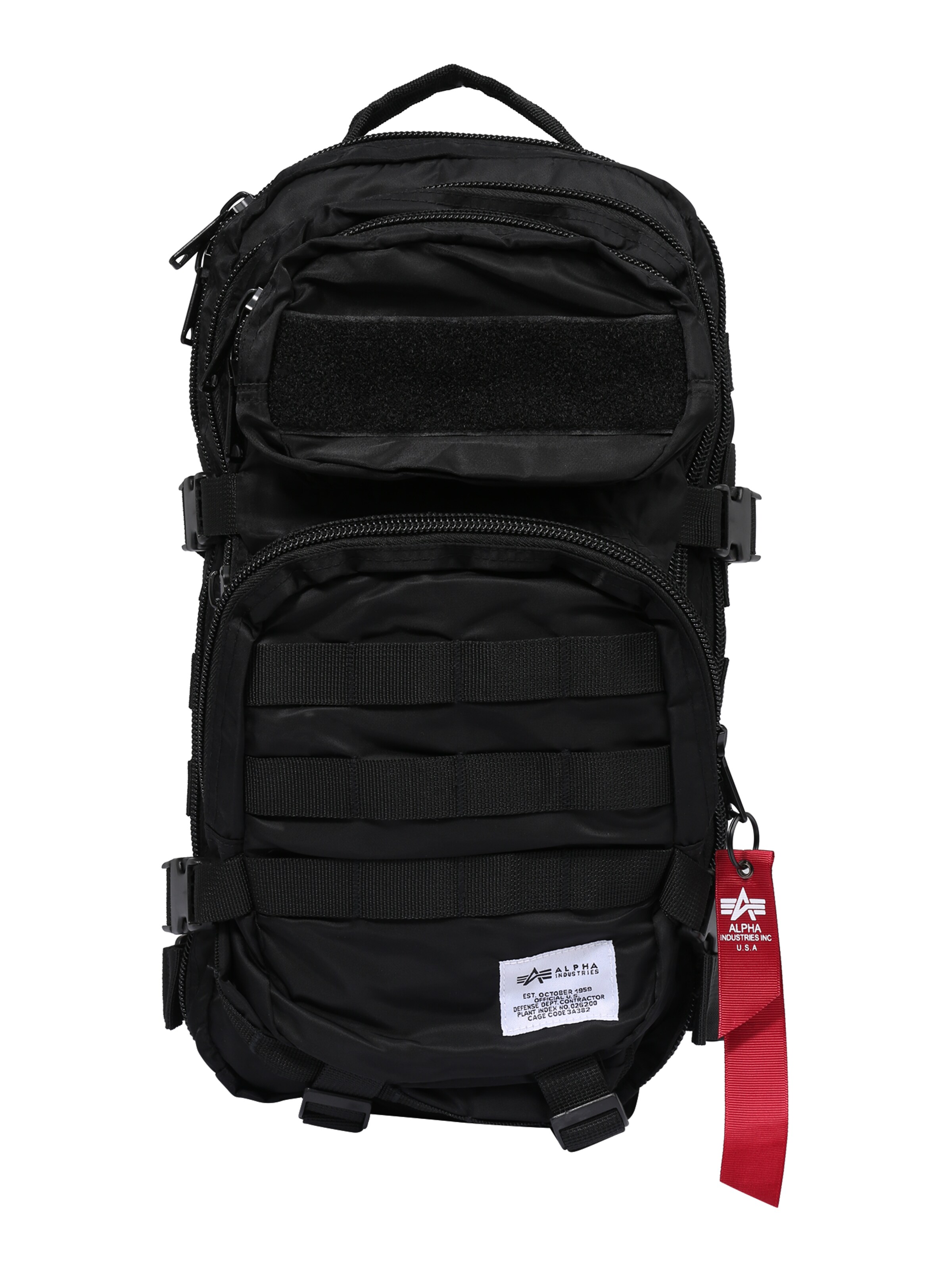 ALPHA INDUSTRIES Hátizsák 'Tactical' fekete