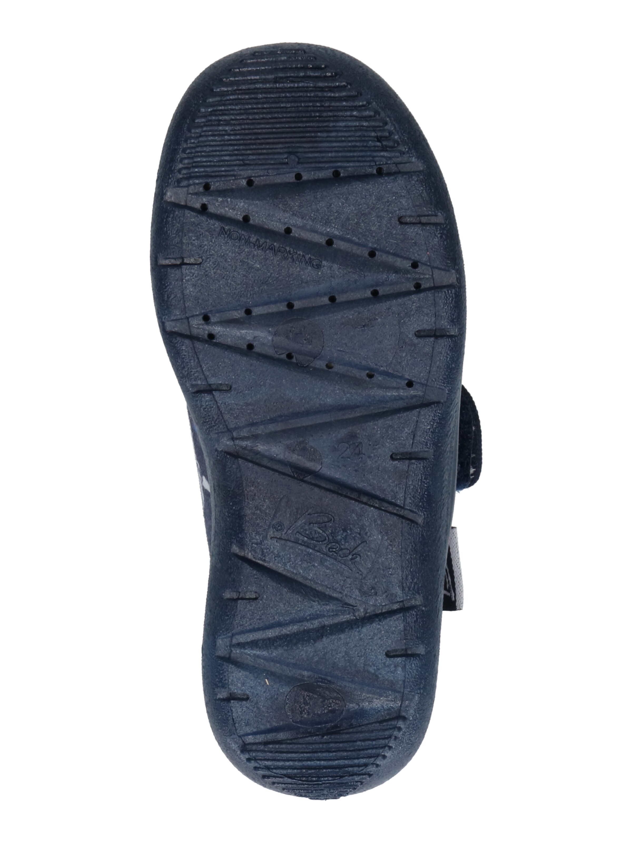 BECK Házi cipő 'Haie' tengerészkék / sötétkék / szürke / piros / fehér