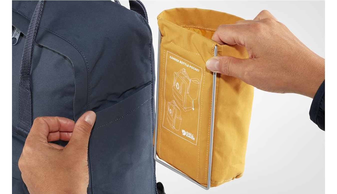 Fjällräven Kånken Bottle Pocket Unisex - Hátizsákok és táskák Fjällräven - Fekete - F23793-550-One-size
