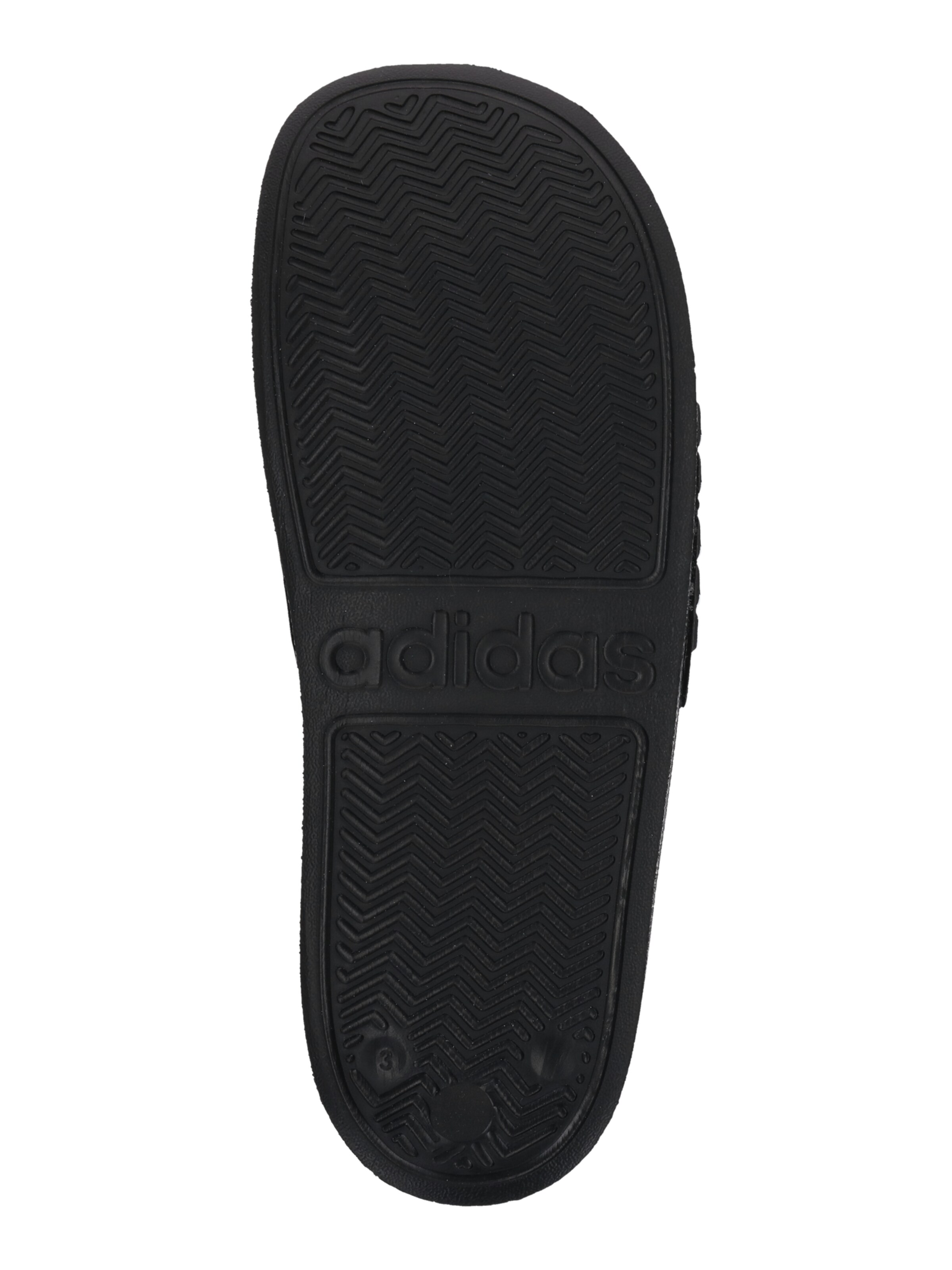 ADIDAS PERFORMANCE Strandcipő 'Adilette' fekete / fehér