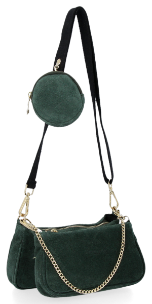 Bőr táska univerzális Vittoria Gotti palackzöld B40