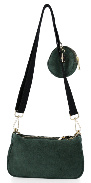 Bőr táska univerzális Vittoria Gotti palackzöld B40