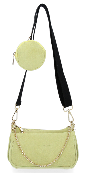 Bőr táska univerzális Vittoria Gotti lime B40