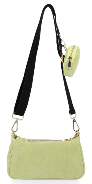 Bőr táska univerzális Vittoria Gotti lime B40