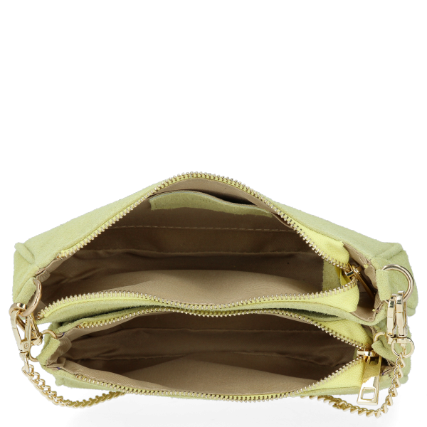 Bőr táska univerzális Vittoria Gotti lime B40