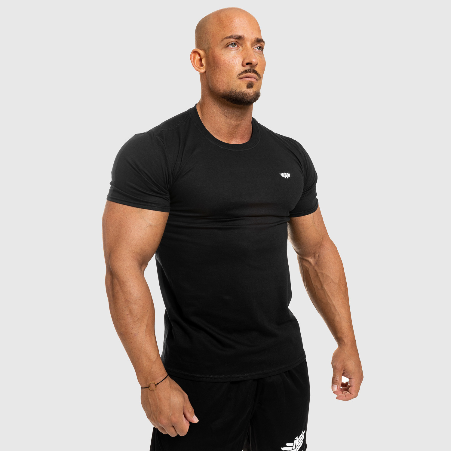 Férfi fitness póló Iron Aesthetics Standard, fekete