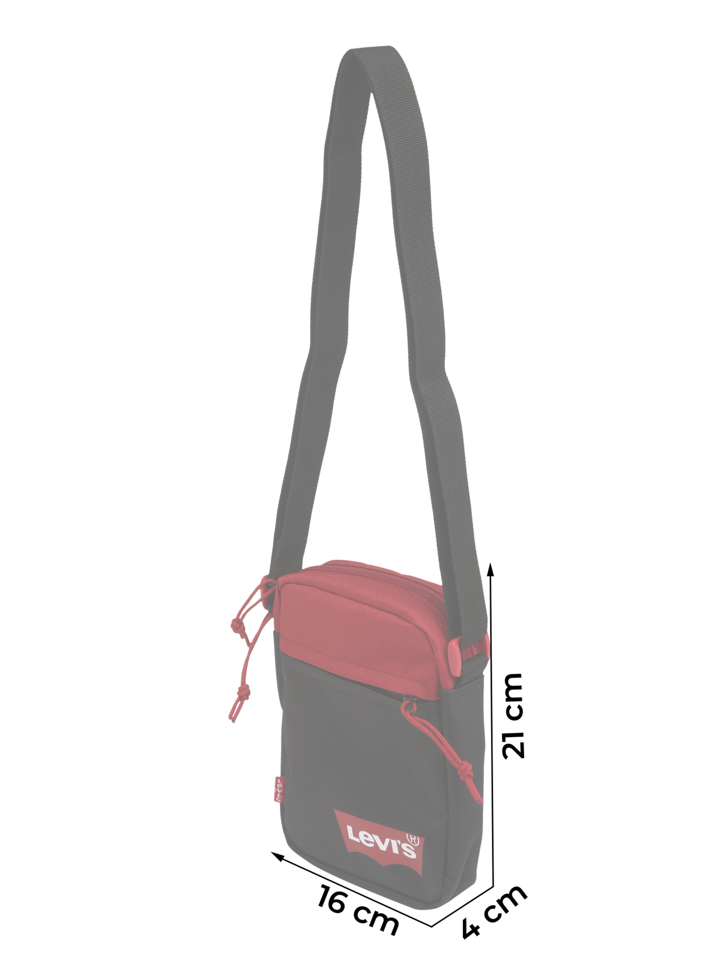 LEVI'S  Válltáska piros / fekete