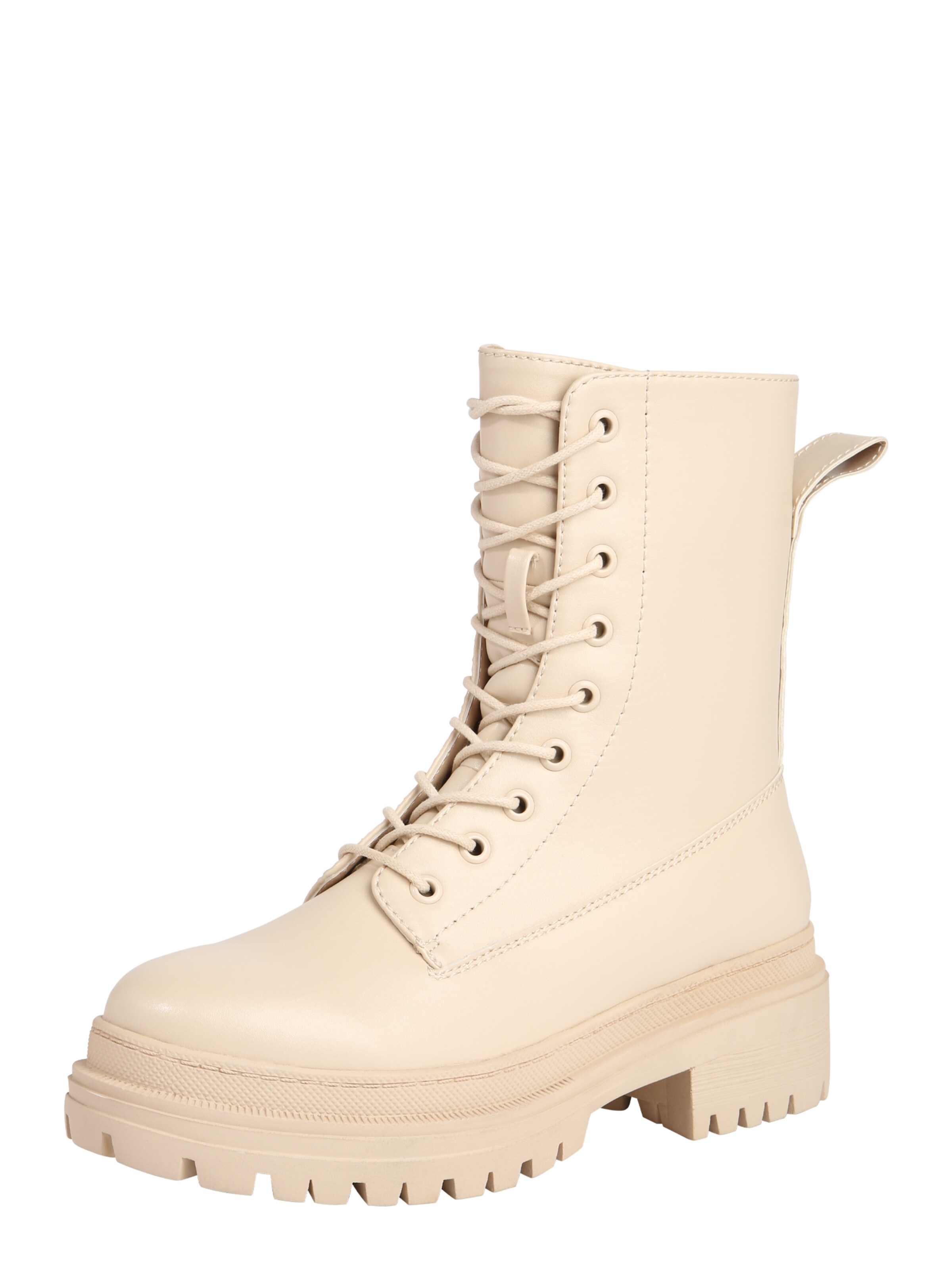 ABOUT YOU Fűzős rövid szárú csizmák 'Carolin' bézs