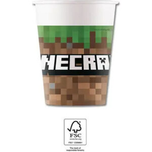 KORREKT WEB Minecraft Green papír pohár 8 db-os 200 ml FSC - GLAMI.hu