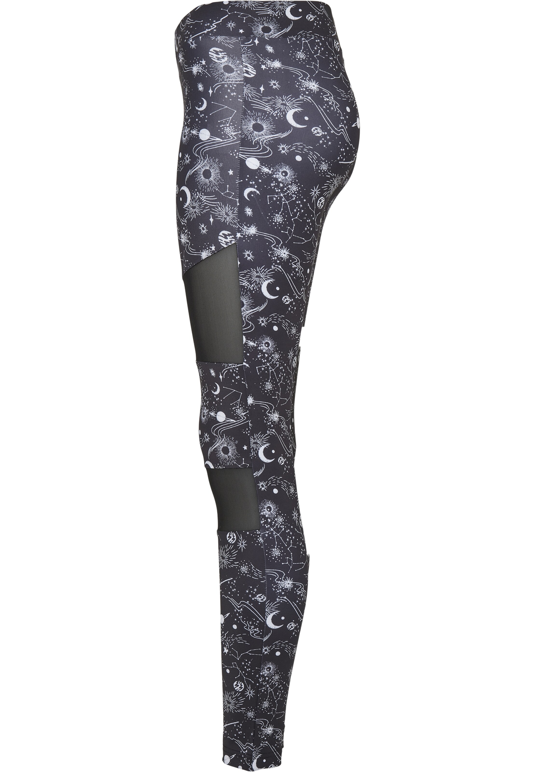 Urban Classics Leggings fekete / fehér