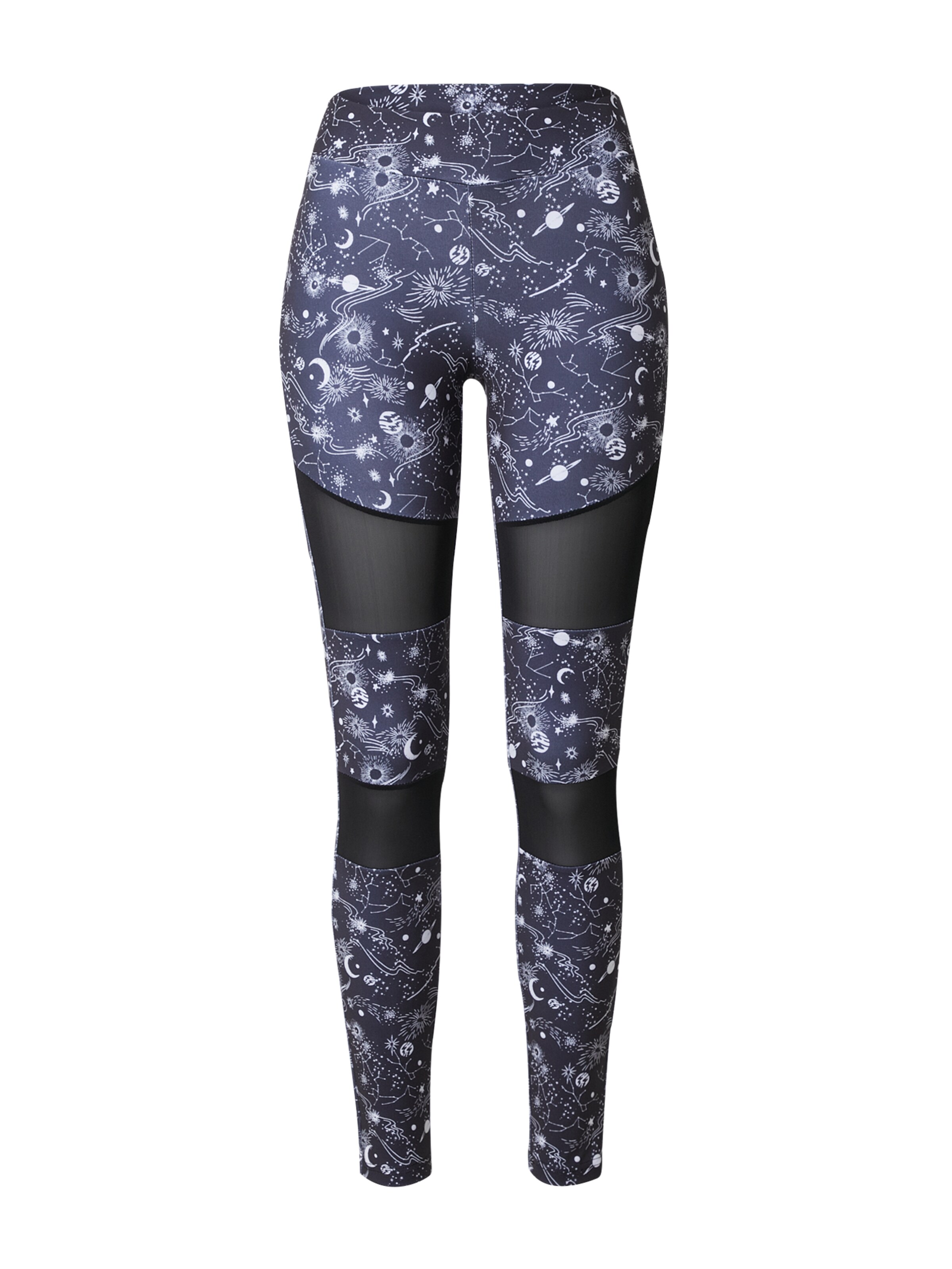 Urban Classics Leggings fekete / fehér