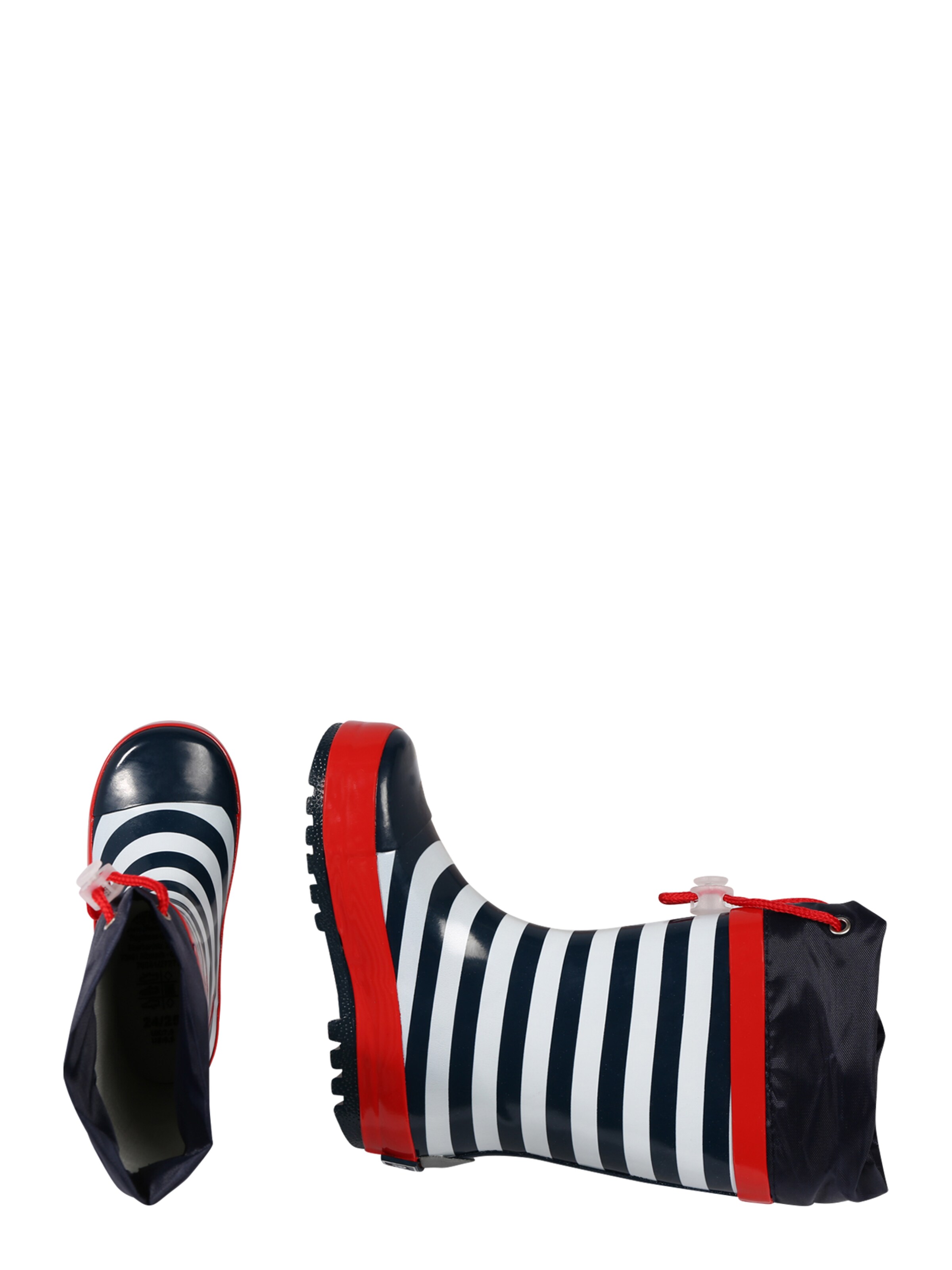 PLAYSHOES Gumicsizmák 'Maritim' sötétkék / piros / fehér