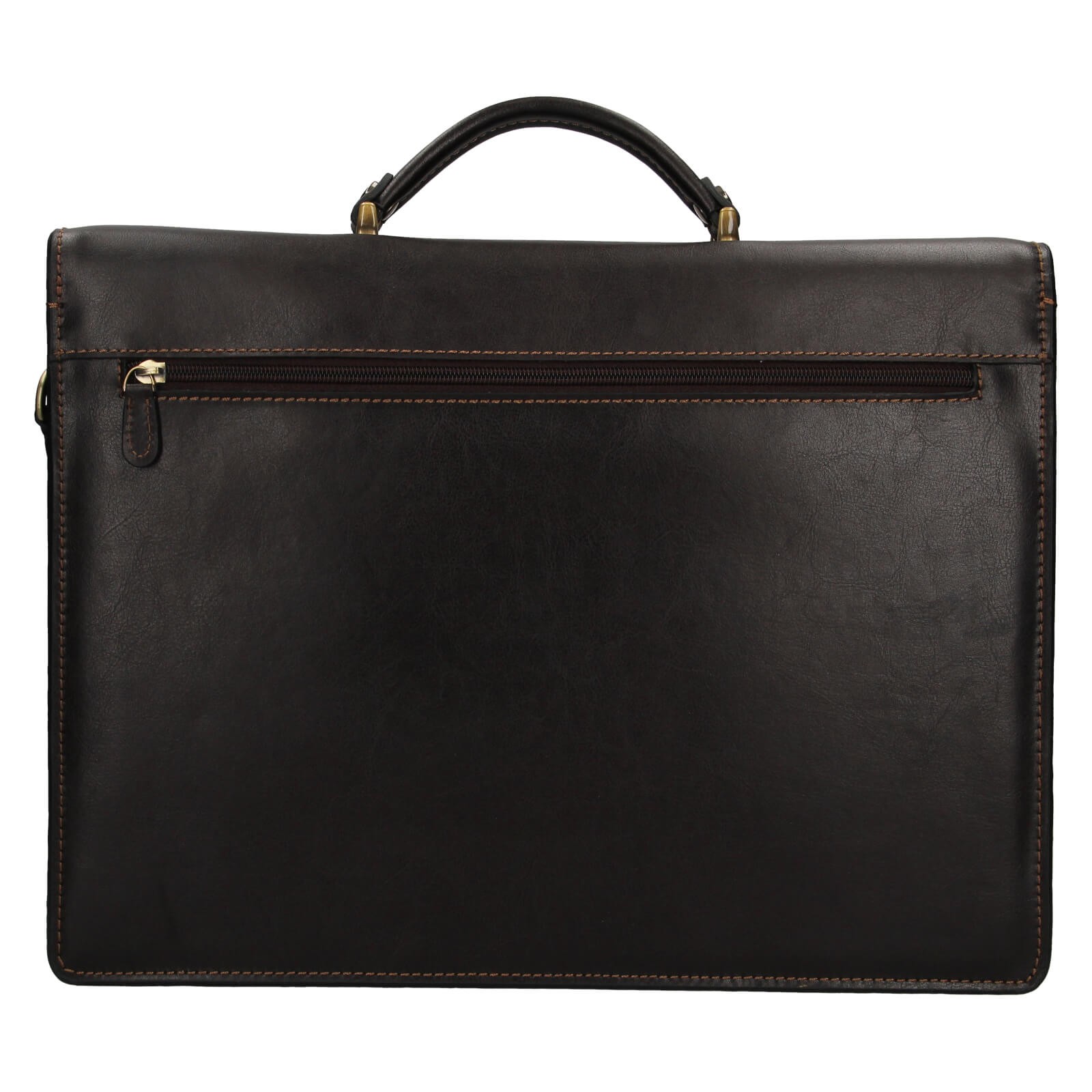 Férfi bőr aktatáska Katana Monaco - sötétbarna