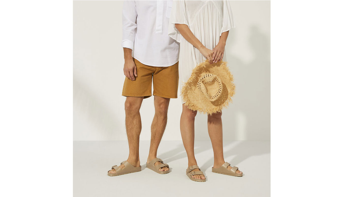 Birkenstock Arizona EVA Glamour Gold Narrow Fit Nők - Szandálok Birkenstock - Sárga - 1022465-3.5