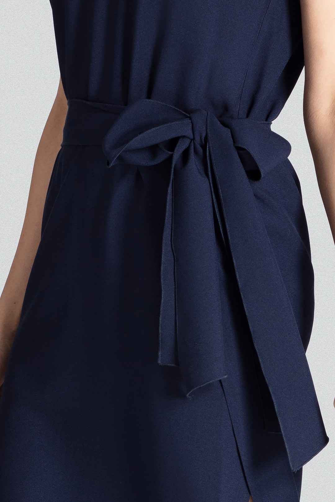 FIGL Elegáns ruha övvel M674 Navy