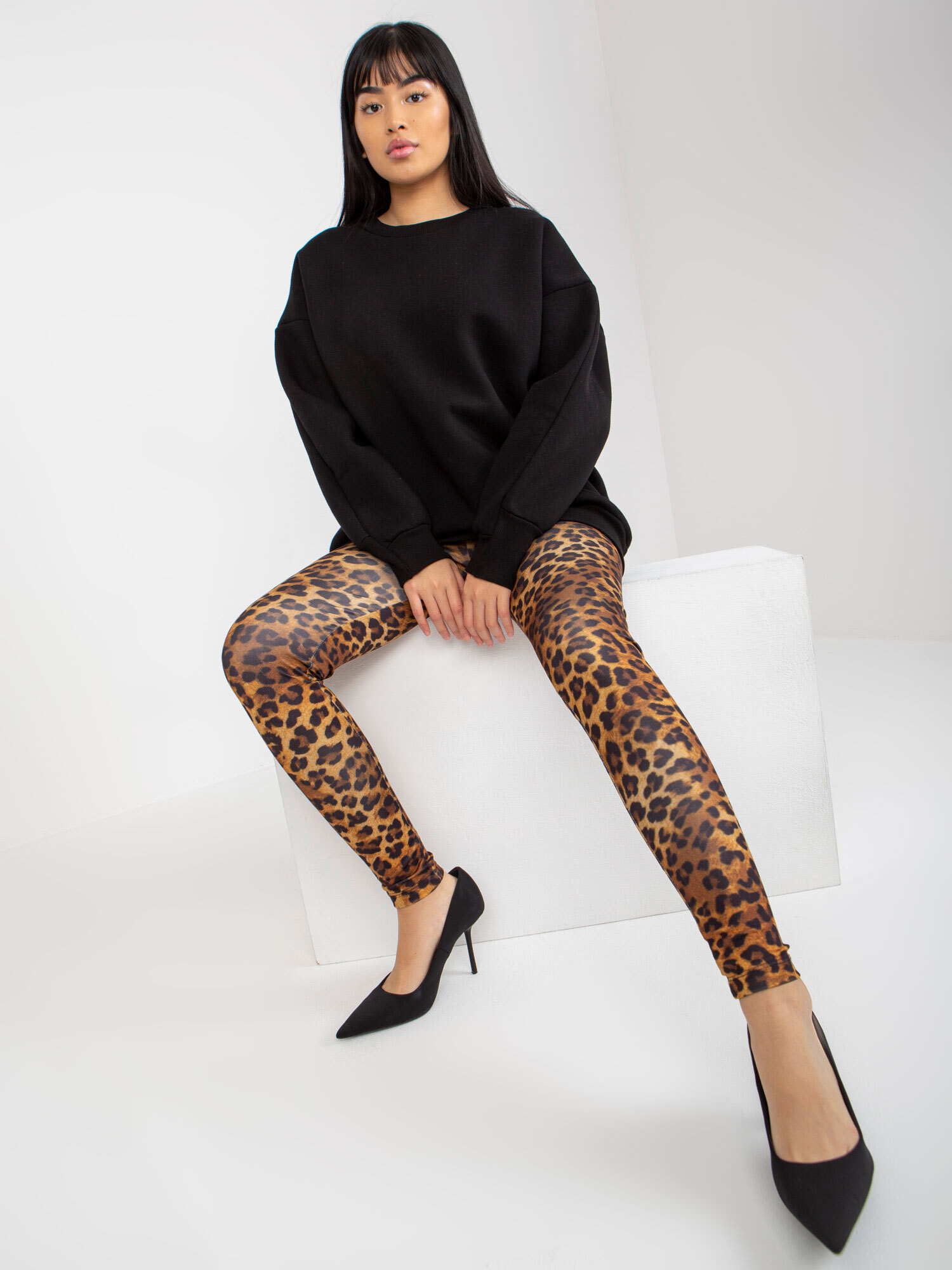 VITON Leggings-VI-LG-149.02P-black-beige